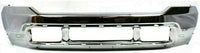 Front Bumper Chrome + Upper & Lower Valance Textured Direct Replacement Compatible With 2001-2004 Ford F -Series Super Duty FO1002375 FO1095176 FO1095203 3C3Z17626AAA 3C3Z17757BA