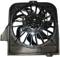 Front Radiator Fan Assembly Plastic Left Driver Side Direct Replacement Compatible With 2001-2005 Dodge Grand Caravan/Chrysler Town & Country CH3115123 4809171AG