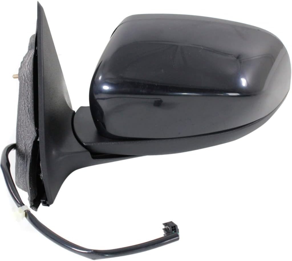 Front Power Mirror Manual Folding Non-Heated Primed Left Driver Side Direct Replacement Compatible With 2014-2018 Jeep Cherokee CH1320367 1UV65TZZAD