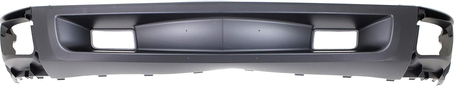 Front Bumper Impact Bar Steel + Grille + Lower Valance Air Deflector + End Caps + Headlights Left & Right Side Direct Replacement Compatible With 2007-2013 Chevrolet Silverado 1500