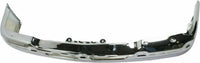 Front Bumper Chrome Steel + Upper Cover + Lower Valance Textured + Bracket Set Of 6 Right & Left Side Direct Replacement Compatible With Chevrolet Silverado 1500 2003-2006