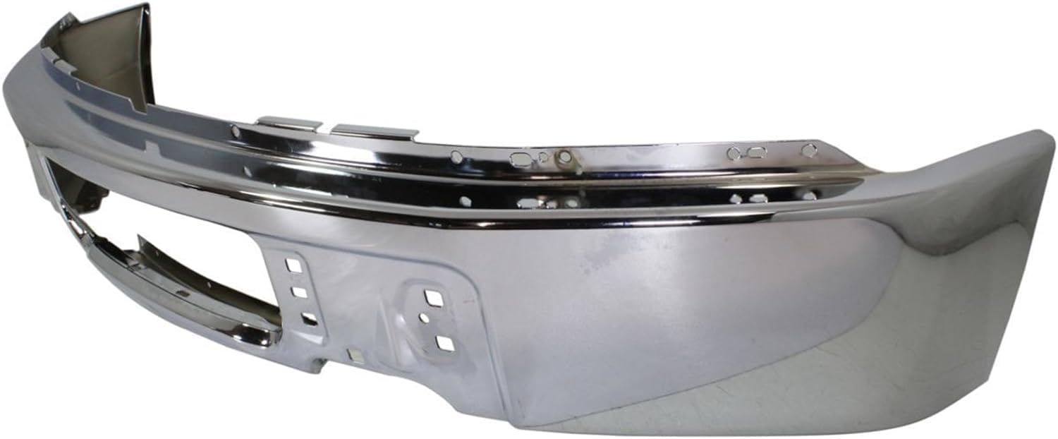 Front Bumper Face Bar Chrome Steel Direct Replacement Compatible With 2009-2014 Ford F-150 FO1002412 9L3Z17757A