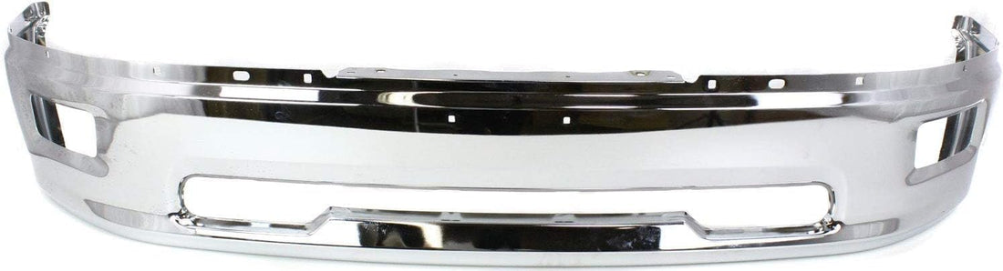 Front Bumper Face Bar Chrome Steel Direct Replacement Compatible With 2009-2012 Dodge Ram 1500 CH1002386 55112609AA 68206067AA