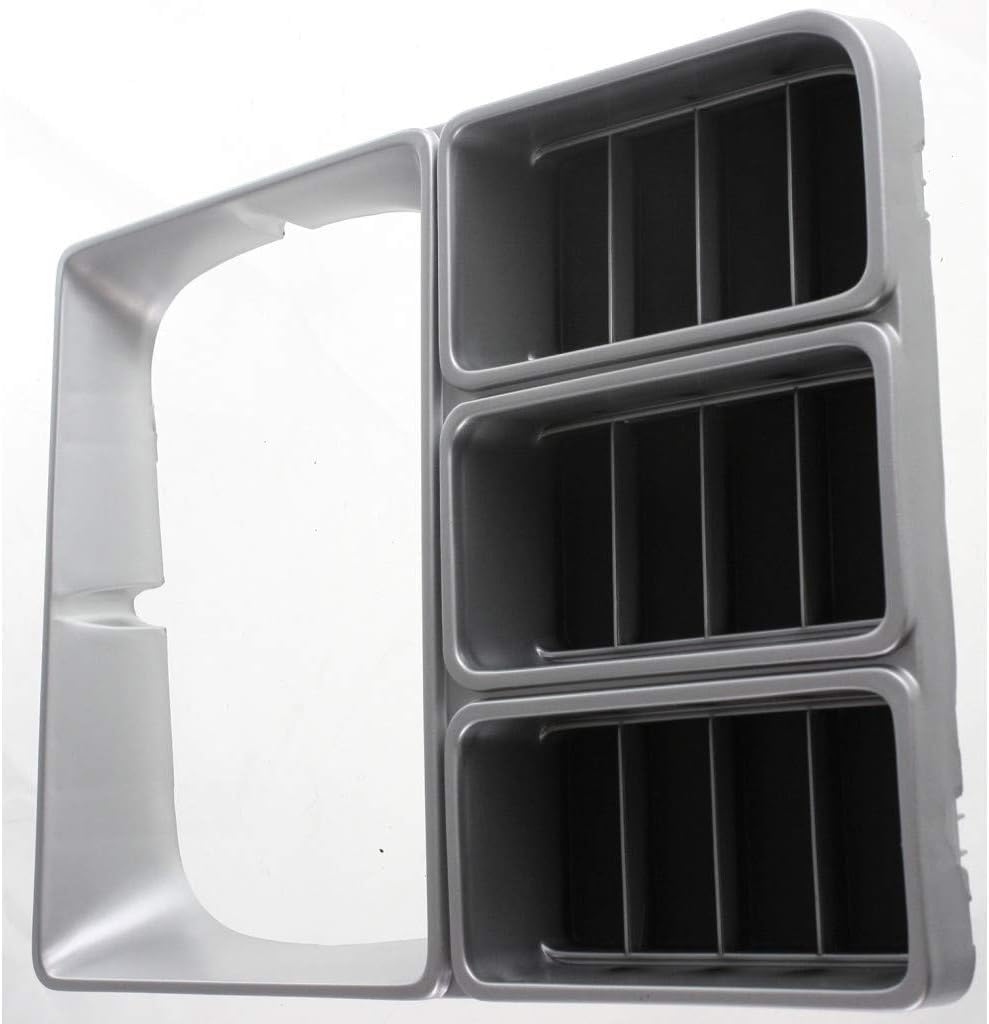 Front Headlight Door Bezel With Signal Head Lamps Left Driver Side Direct Replacement Compatible With 1981-1982 Chevrolet/Suburban C-K Series GM2512105 14021351