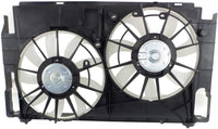 Front Radiator Dual Fan Assembly Direct Replacement Compatible with 2013-2018 Toyota RAV4 TO3115177 167110V210-PFM 167120V020 163610V340 163610V330