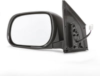 Front Power Mirror Manual Folding Non-Heated Primed Left Driver Side Direct Replacement Compatible With 2006-2008 Toyota RAV4 TO1320234 8794042810