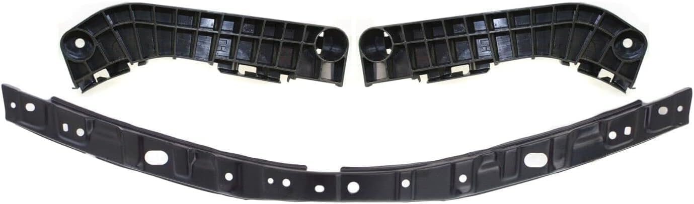 Front Bumper Upper Retainer Steel + Support Brackets Left Driver & Right Passenger Side Direct Replacement Compatible with 2007-2009 Toyota Camry TO1042108 TO1043108 TO1031107