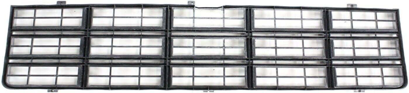Front Grille Argent Shell And Insert + Head Lights Door Bezel Chrome Left & Right Side Direct Replacement Compatible With 1979-1980 Chevrolet/GMC C/K Series/Suburban