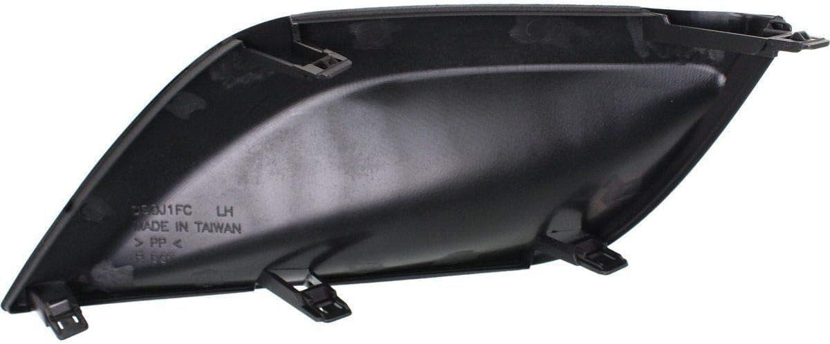 Front Fog Light Cover Textured Left Driver Side Direct Replacement Compatible With 2015-2018 Nissan Versa NI1038133 622576W80B