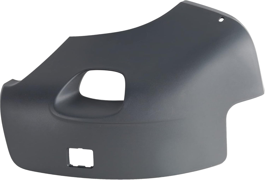Front Bumper End Cap With Fog Light Hole Primed Right Passenger Side Direct Replacement Compatible With 2003-2006 Volvo XC90 VO1017101 86483351