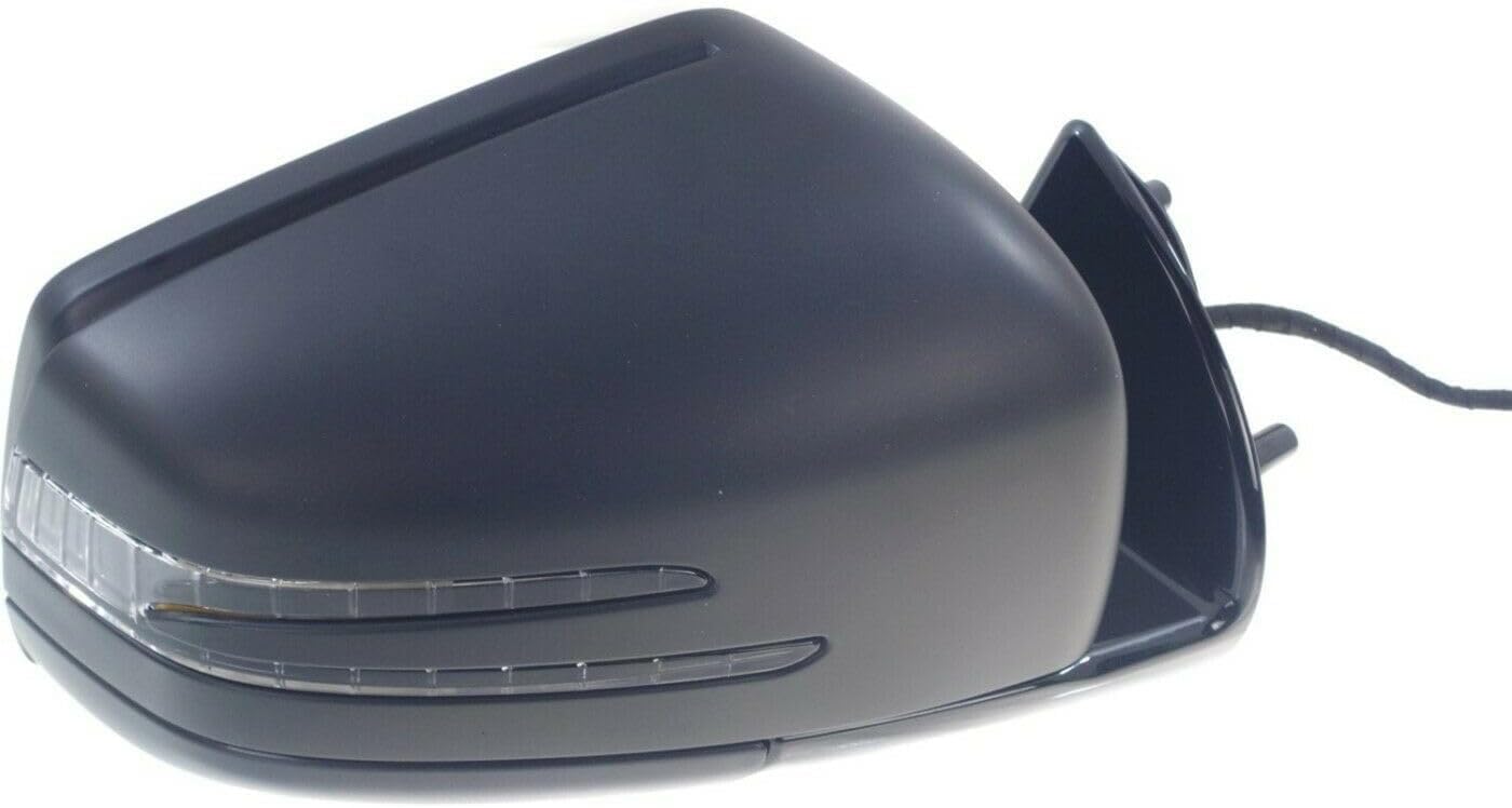 Front Power Mirror Folding Heated Primed With Memory/Puddle and Signal Light Right Side Direct Replacement Compatible With 2011-2012 Mercedes Benz ML-Class/GL-Class 1648104693