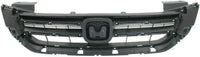 Front Bumper Cover Primed + Upper & Lower Grille Textured Direct Replacement Compatible With 2013-2015 Honda Accord HO1000288 HO1036114 HO1200214 04711T2AA90ZZ 71103T2AA00 71121T2FA01