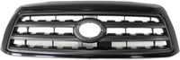 Front Grille Black Shell With Gray Insert Direct Replacement Compatible With 2008-2017 Toyota Sequoia SR5 TO1200330 531000C210C0