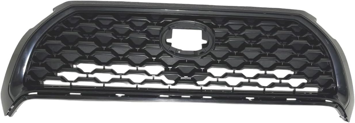 Front Bumper Cover + Upper Grille Mesh Black + Lower Valance Center Molding Primed Direct Replacement Compatible With 2022-2024 Toyota Corolla Cross XLE