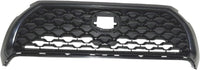 Front Bumper Cover + Upper Grille Mesh Black + Lower Valance Center Molding Primed Direct Replacement Compatible With 2022-2024 Toyota Corolla Cross XLE
