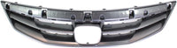 Front Grille Painted Gray Shell And Insert Direct Replacement Compatible With 2011-2012 Honda Accord HO1200202 71121TE0A11ZA