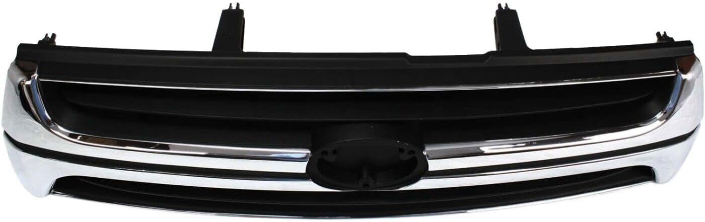 Front Grille Chrome Shell/Primed Insert Direct Replacement Compatible With 2001-2002 Toyota 4Runner TO1200241 5311135400
