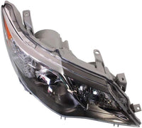 Front Upper & Lower Grille + Headlights + Fog Light Covers Primed Left Driver & Right Passenger Side Direct Replacement Compatible With 2012-2014 Toyota Camry TO1200344 TO1036128