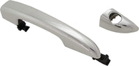 Front Exterior Door Handle Chrome Left Driver Side with Cover and Keyhole Direct Replacement Compatible with 2015-2019 Hyundai Sonata 82651C1110 82652C1010
