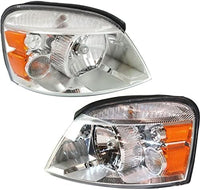 Set Of 2 Front Headlight Assembly Halogen Right Passenger & Left Driver Side Direct Replacement Compatible With 2004-2007 Ford Freestar/Mercury Monterey FO2502203 FO2503203