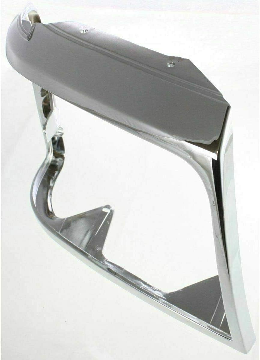 Set Of 2 Front Head Light Door Bezel Chrome Steel Left Driver & Right Passenger Side Direct Replacement Compatible With 1992-1997 Ford F-Series FO2512130 FO2513131 F2TZ13064C