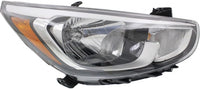 Front Head Light Assembly Right Passenger Side Direct Replacement Compatible With 2015-2017 Hyundai Accent HY2503192 921021R710