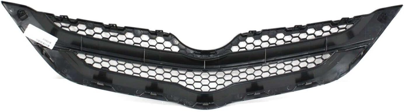 Front Upper Grille Textured Shell & Insert Direct Replacement Compatible With 2007-2008 Toyota Yaris TO1200294 5311152460C0