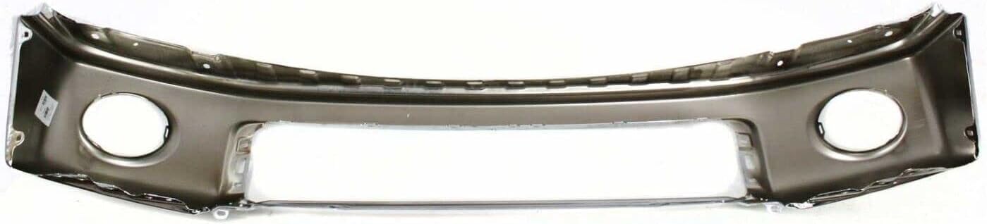 AUTOS PARTS PLUS Front Bumper Chrome Steel + Upper Cover Primed + Retainer Brackets Center + Right Passenger & Left Driver Side Direct Replacement Compatible With 2007-2013 Toyota Tundra TO1010102