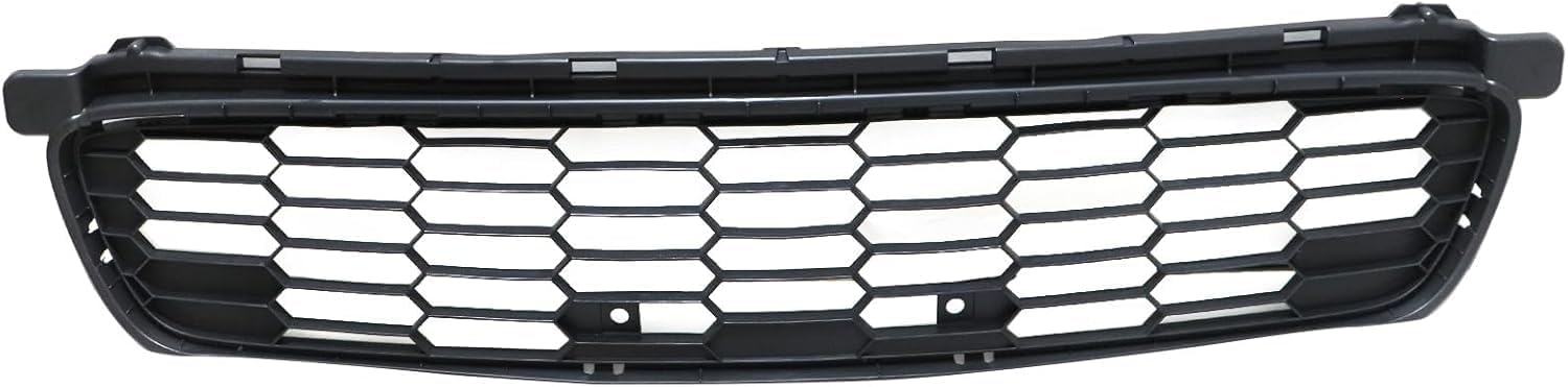 Front Bumper Cover Primed Plastic + Upper & Lower Grille + Fog Light + Trim & Molding Left Driver & Right Passenger Side Direct Replacement Compatible With 2011-2014 Acura TSX