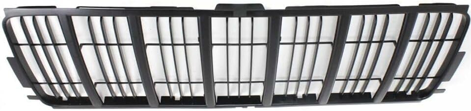 Front Grille Black Insert Plastic Direct Replacement Compatible With 2002-2004 Jeep Liberty CH1200243 55156609AB
