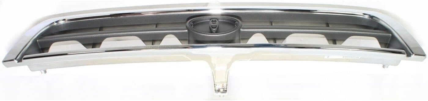 Front Grille Assembly Chrome Shell With Silver Insert Plastic Direct Replacement Compatible With 1996-1998 Toyota 4Runner TO1200202 5311135340