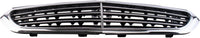 Front Grille Chrome Shell And Insert Plastic Direct Replacement Compatible With 2014-2016 Mercedes Benz E350 MB1200165 2128801483