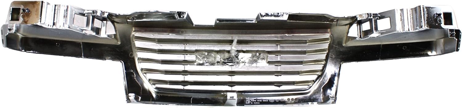 Front Grille Chrome Shell/Black Insert Direct Replacement Compatible With 2004-2012 GMC Canyon GM1200530 12335793