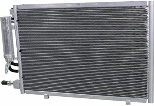 Front A/C Condenser Aluminum Core Direct Replacement Compatible With 2011-2013 Ford Fiesta FO3030228 AE8Z19712A