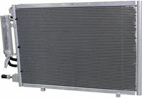 Front A/C Condenser Aluminum Core Direct Replacement Compatible With 2011-2013 Ford Fiesta FO3030228 AE8Z19712A