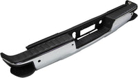 Rear Step Bumper Assembly Chrome Steel Without Sensor & With Corner Holes Direct Replacement Compatible With 2014-2018 Chevrolet Silverado/GMC Sierra 1500 GM1103176 23154012