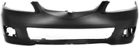 Front Bumper Cover Primed With Fog Light Holes Direct Replacement Compatible With 2006-2008 Mazda 6 MA1000218 GPYA50031ABB