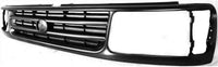 Front Grille Assembly Painted Gray Shell And Insert With Headlight Holes & Emblem Provision Direct Replacement Compatible With 1993-1998 Toyota T100 TO1200191 5311134010