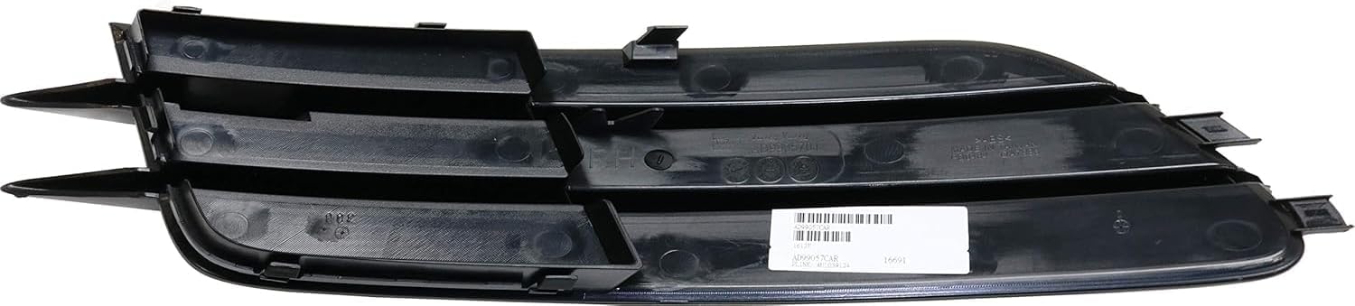 Front Fog Light Cover Primed Right Passenger Side Direct Replacement Compatible With 2012-2015 Audi A6 AU1038124 4G08076819B9
