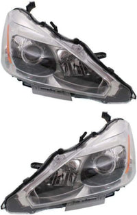 Set Of 2 Front Head Light Assembly Left Driver & Right Passenger Side Direct Replacement Compatible With 2013-2015 Nissan Altima NI2503208 NI2502208 260103TA9A 260603TA9A