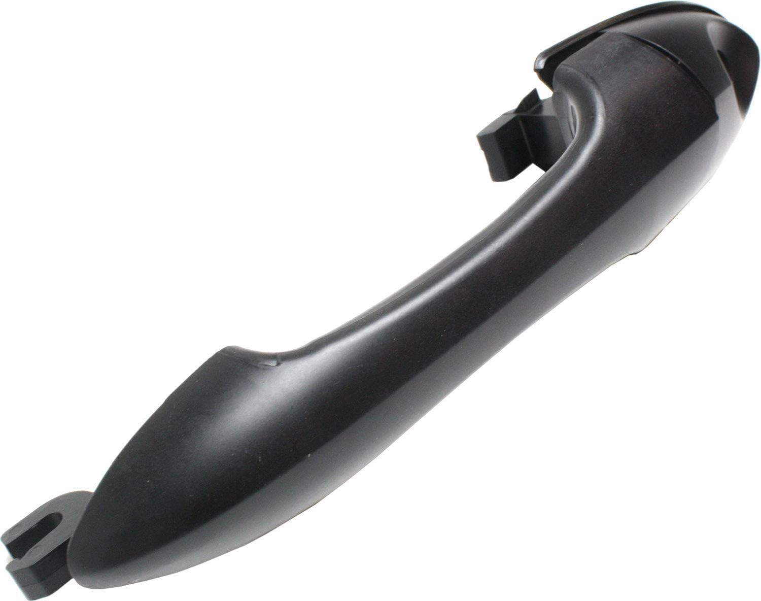 Front Outside Door Handle Smooth Black Left Driver Side Direct Replacement Compatible with 2000-2007 Ford Focus FO1310142 2T2Z7822404BAPTM