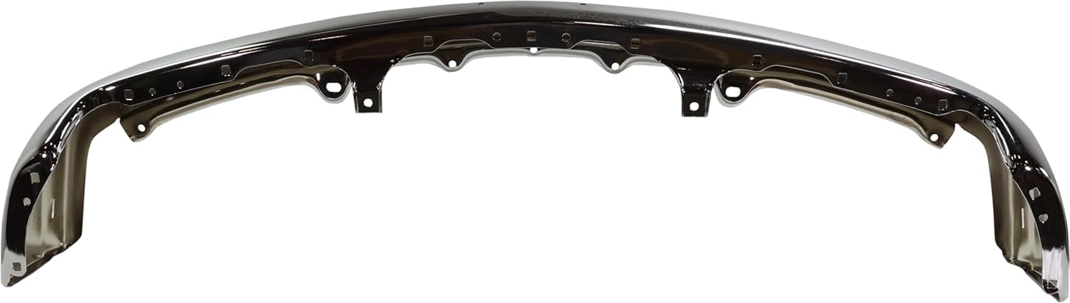 Front Bumper Chrome Steel With Brackets Direct Replacement Compatible With 1999-2002 Chevrolet Silverado / 2000-2006 Tahoe GM1003127 12336026-PFM