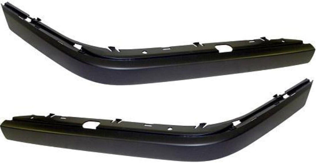 Set Of 2 Front Bumper Molding Outer Cover Plastic Primed Right Passenger & Left Driver Side Direct Replacement Compatible With 1995-2001 BMW 7-Series BM1047101 BM1046101 51118125310