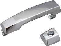 Front Exterior Door Handle Chrome with Cap Left Driver Side Direct Replacement Compatible with 2004-2018 Nissan Titan / 2016-2018 Titan FDH010267 80640ZC00A 80647ZC00A