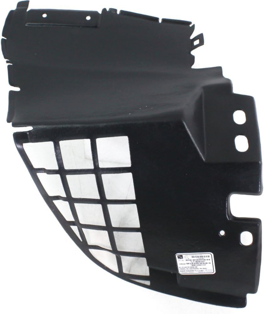 Front Section Fender Liner Left Driver Side Direct Replacement Compatible With 1990-1995 Mercedes Benz SL-Class MB1250113 1298840335