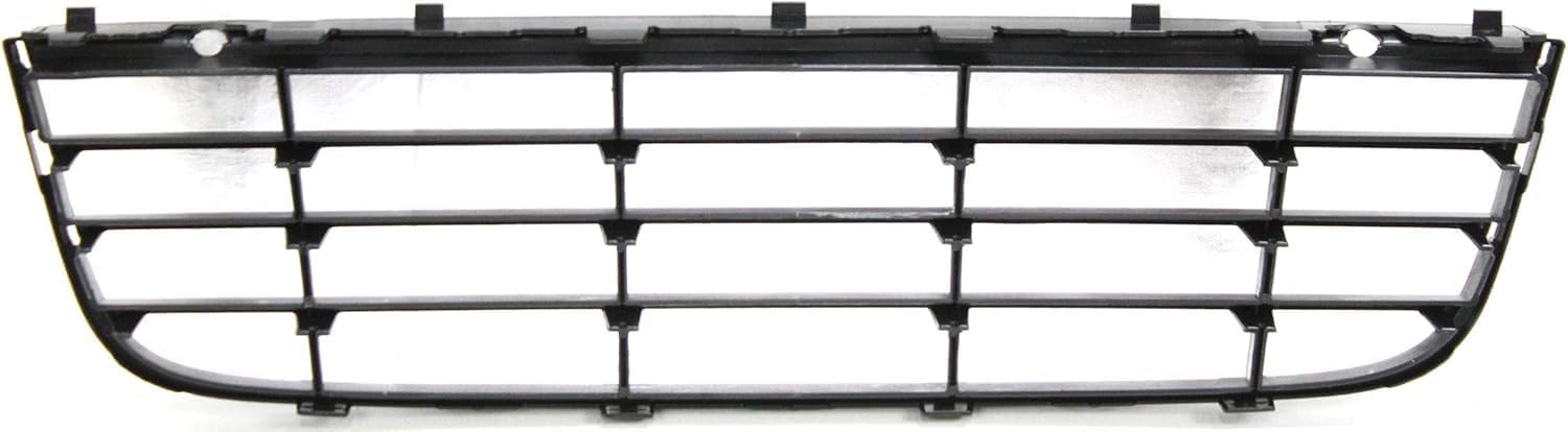 Front Bumper Cover Primed + Lower Grille + Fog Light Cover Left Driver & Right Passenger Side Direct Replacement Compatible With 2005-2010 Volkswagen Jetta VW1000161 VW1036106