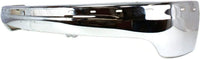 Front Bumper Chrome Without Brackets + Upper Cover + Lower Valance Air Deflector Textured Direct Replacement Compatible With 1999-2002 Chevrolet 1500/2000-2006 Tahoe/Suburban