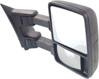 Set of 2 Front Towing Mirror Dual Glass Manual Folding Non Heated Textured Right Passenger & Left Driver Side Direct Replacement Compatible With 2008-2010 Ford F-Super Duty FO1320340