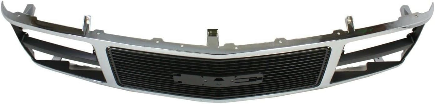 Front Grille Chrome Shell With Black Insert Direct Replacement Compatible With 1988-1993 GMC C/k Series GM1200229 15615109