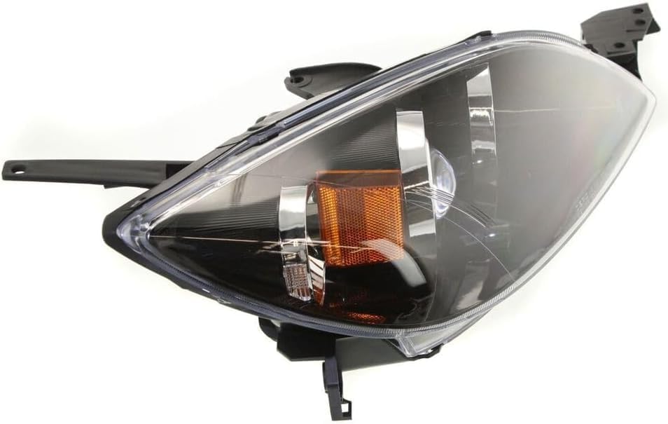 Set Of 2 Front Head Light Lens And Housing Halogen Right Passenger & Left Driver Side Direct Replacement Compatible With 2004-2009 Mazda 3 MA2518107 MA2519107 BN8F510L0E BN8F510K0E